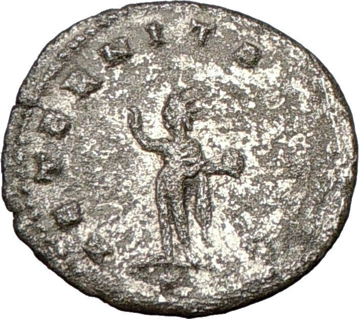 GALLIENUS son of Valerian I Rare Silvered Ancient Roman Coin SOL Cult i24493