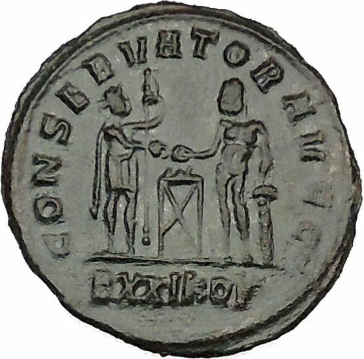 Maximian with Hercules sacrificing 292AD Ancient Roman Coin i40650