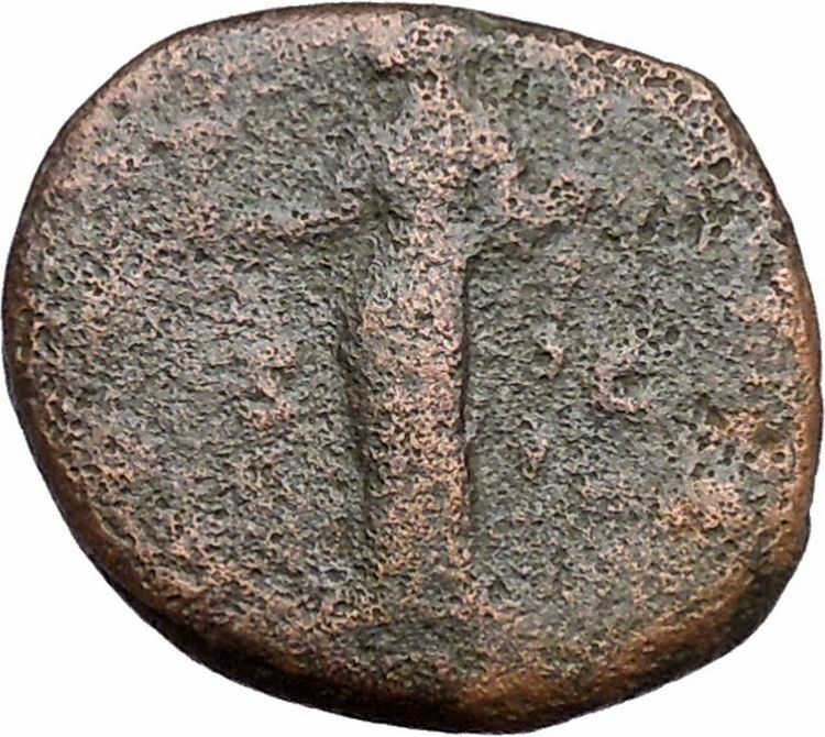 FAUSTINA I Antoninus Pius Wife Ancient Roman Coin Vesta Home Cult i41286