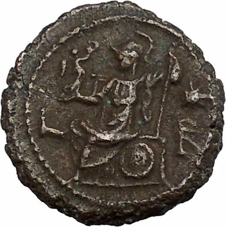 NUMERIAN 283AD Alexandria in Egypt Roma with Victory Ancient Roman Coin i42179