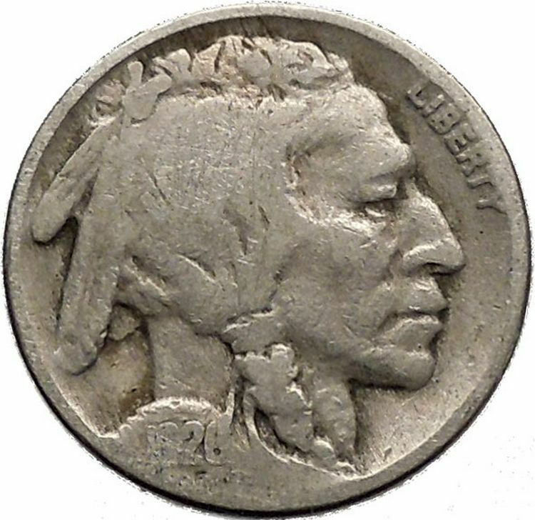 1926 BUFFALO NICKEL 5 Cents of United States of America USA Antique Coin i43683