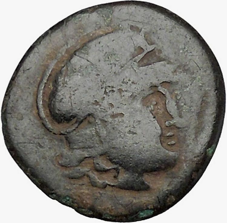 LYSIMACHOS Macedonian King 305BC Greek Coin Athena Trophy Tropaion i43358