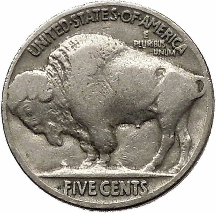 1936 BUFFALO NICKEL 5 Cents of United States of America USA Antique Coin i43845