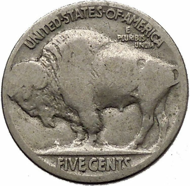 1936 BUFFALO NICKEL 5 Cents of United States of America USA Antique Coin i43840