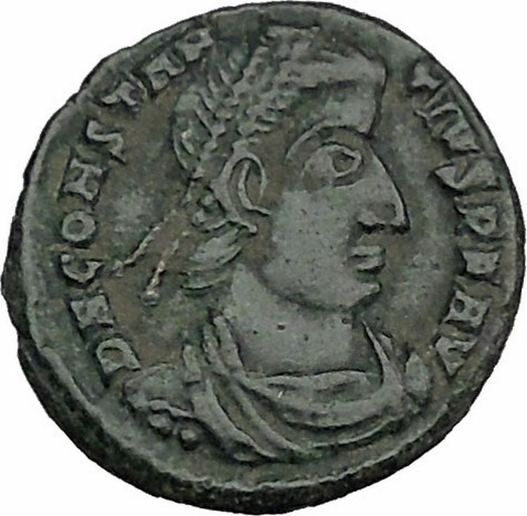 CONSTANTIUS II Constantine the Great son Ancient Roman Coin Battle Horse i44462