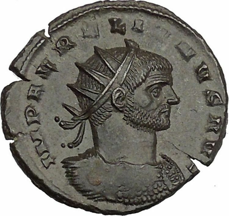 Aurelian 272AD Authentic Ancient Roman Coin Soldier with Victory i45212