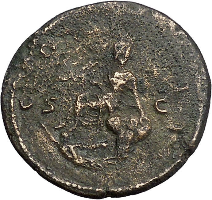 HADRIAN 125AD Super Rare TYCHE of ANTIOCH Ancient Roman Coin of Rome i46842