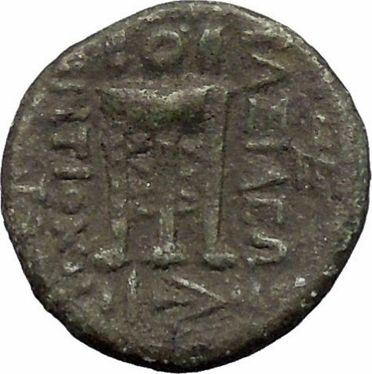 Antiochus I Soter Seleucid Kingdom RARE Ancient Greek Coin APOLLO Tripod i47599