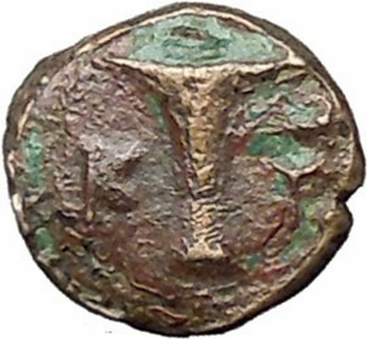 Kyme in Aeolis 350BC EAGLE & VASE on Authentic Ancient Greek Coin i48605