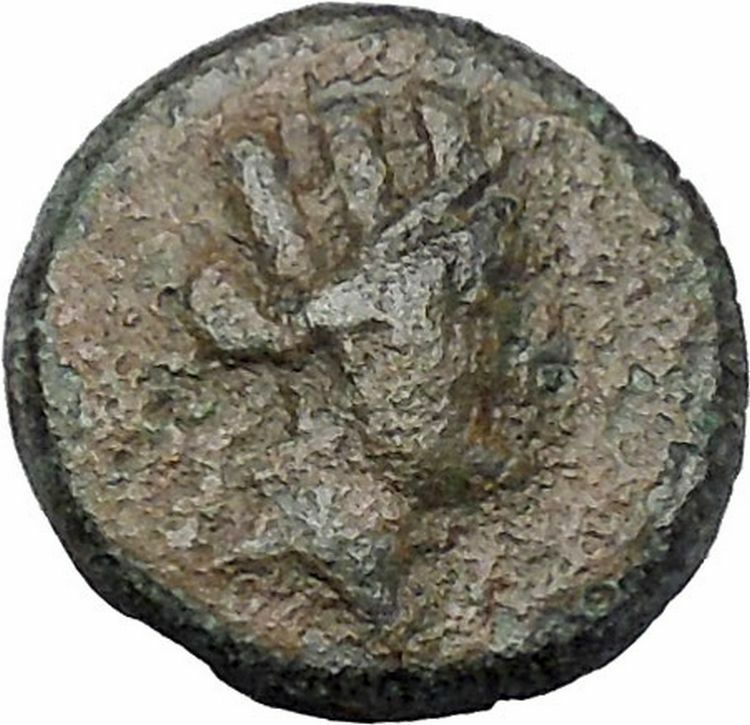 Elaiussa Sebaste in Cilicia 1stCenBC Tyche Hermes Ancient Greek Coin i47179