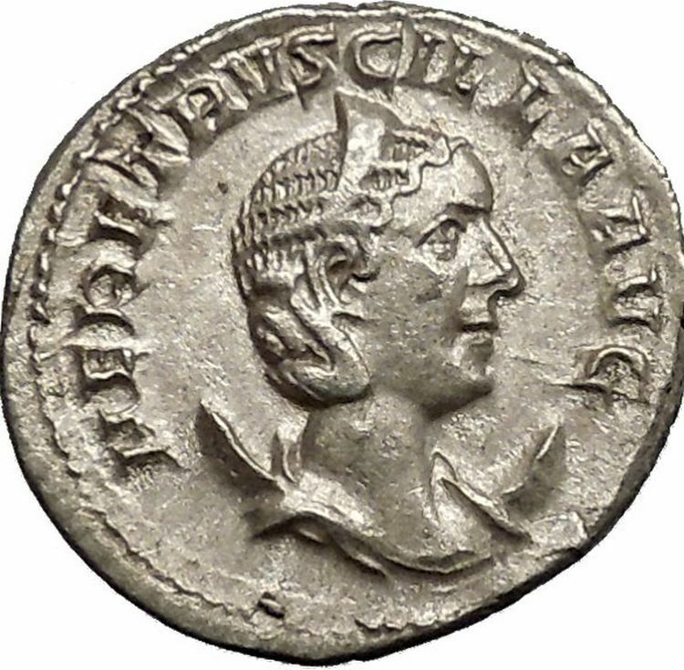 Herennia Etruscilla Hostilian mother Silver Ancient Roman Coin Fertility i52230