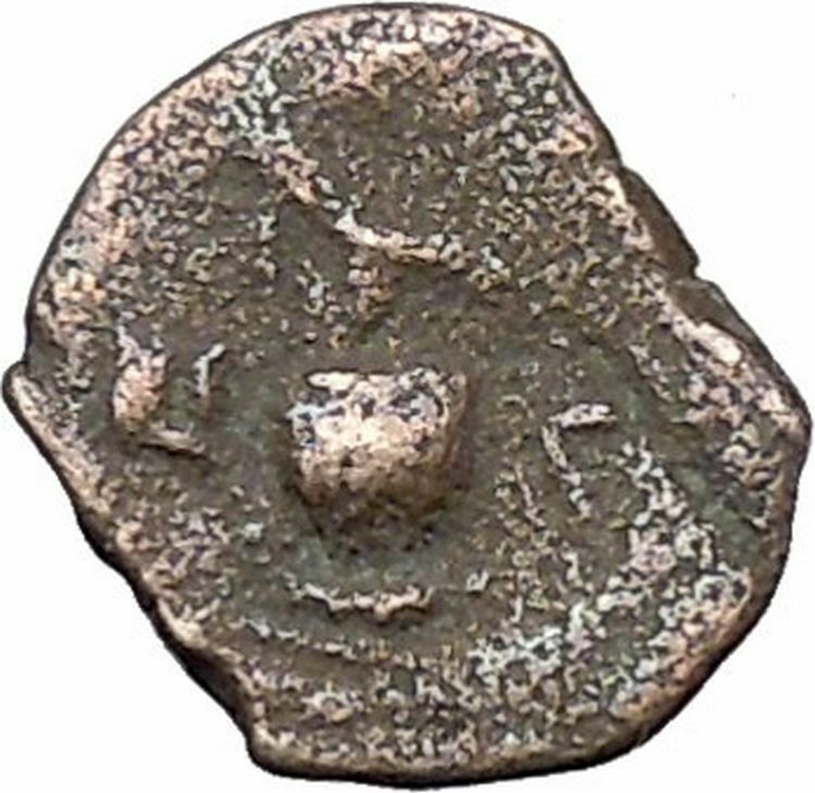 TRAJAN 112AD Dichalkon Alexandria Egypt VASE for WINE Ancient Roman Coin i47471