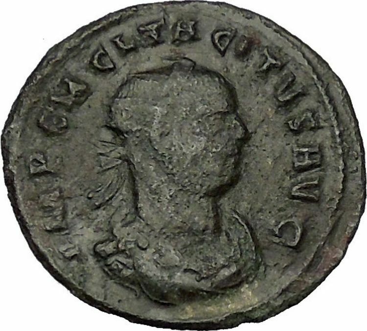 Tacitus receiving wreath from Victory Rare 275AD Ancient Roman Coin i52711