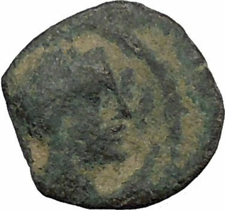 Aretas IV Arab Kingdom of Nabataea PETRA 4BC Original Ancient Greek Coin i50396