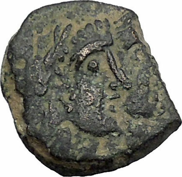 King Rabbel II Gamilat Arab Caravan Kingdom of Nabataea 101AD Greek Coin i50429