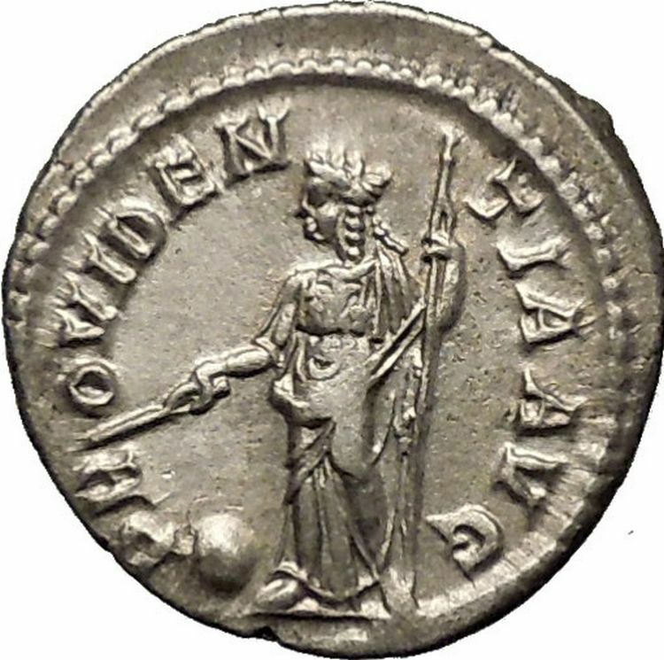 Severus Alexander Ancient Silver Roman Coin Forethought Providentia i52337