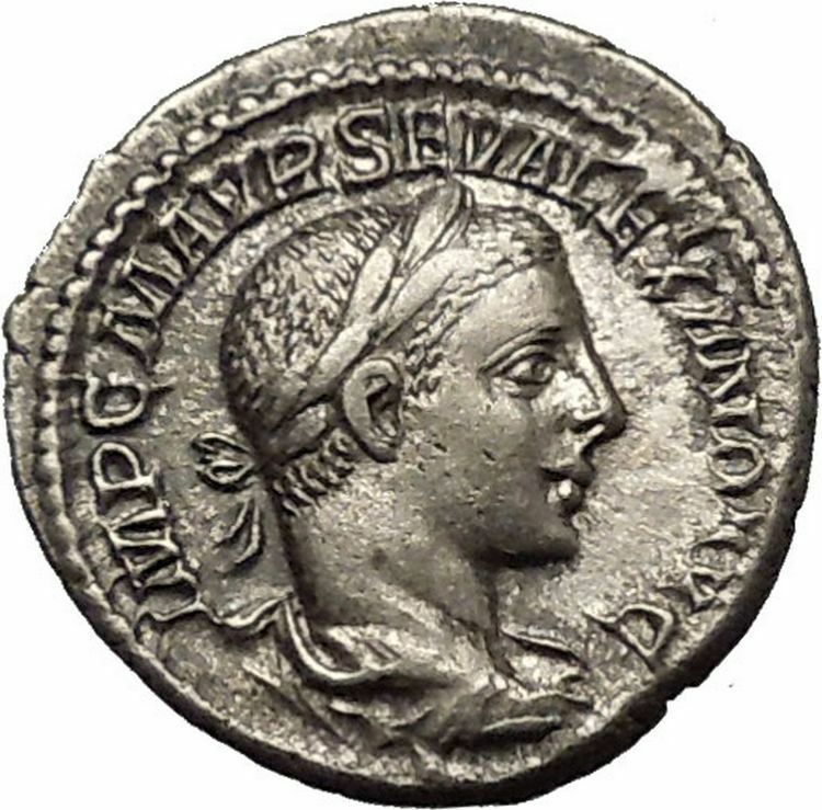 Severus Alexander Ancient Silver Roman Coin Forethought Providentia i52337