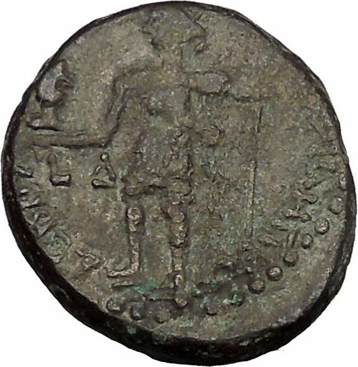 NERO 57AD Caesarea in Samaria City Goddess Authentic Ancient Roman Coin i52777