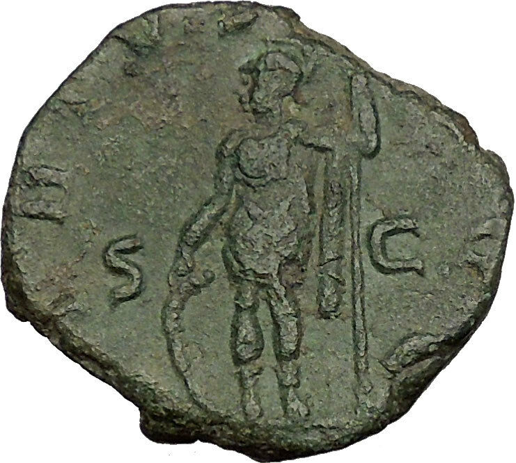 Gallienus Valerian I son RARE Sestertius Big Ancient Roman Coin Soldier i52993