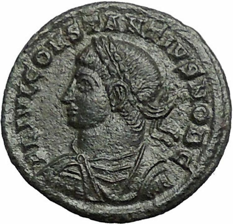 CONSTANTIUS II Constantine the Great son Roman Coin Military camp Gate i54863