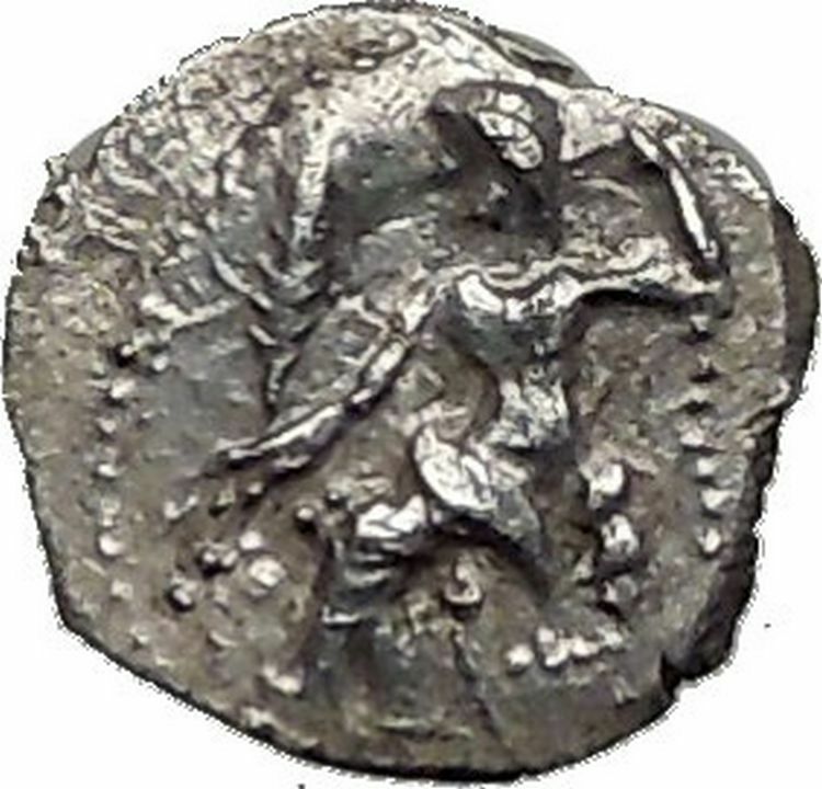 LARANDA in LYCAONIA 324BC Baaltars Wolf Genuine Ancient Silver Greek Coin i55613