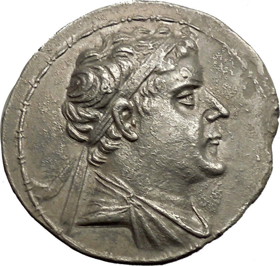 EUKRATIDES I - NGC AU Silver Tetradrachm RARE R1 Indo Greek Baktria Coin i57701