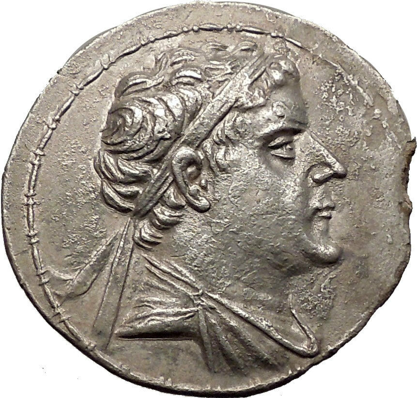 EUKRATIDES I - NGC AU Silver Tetradrachm RARE R1 Indo Greek Baktria Coin i57701