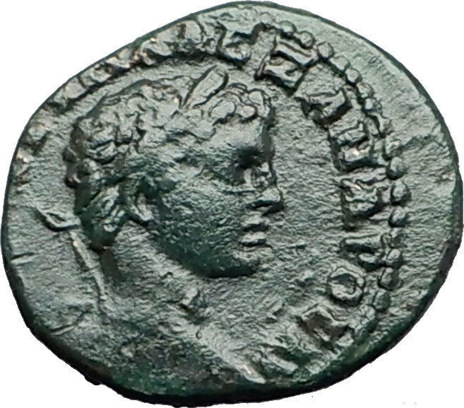 SEVERUS ALEXANDER Nicaea Bithynia LEGIONARY EAGLE CAPRICORN Roman Coin i58056