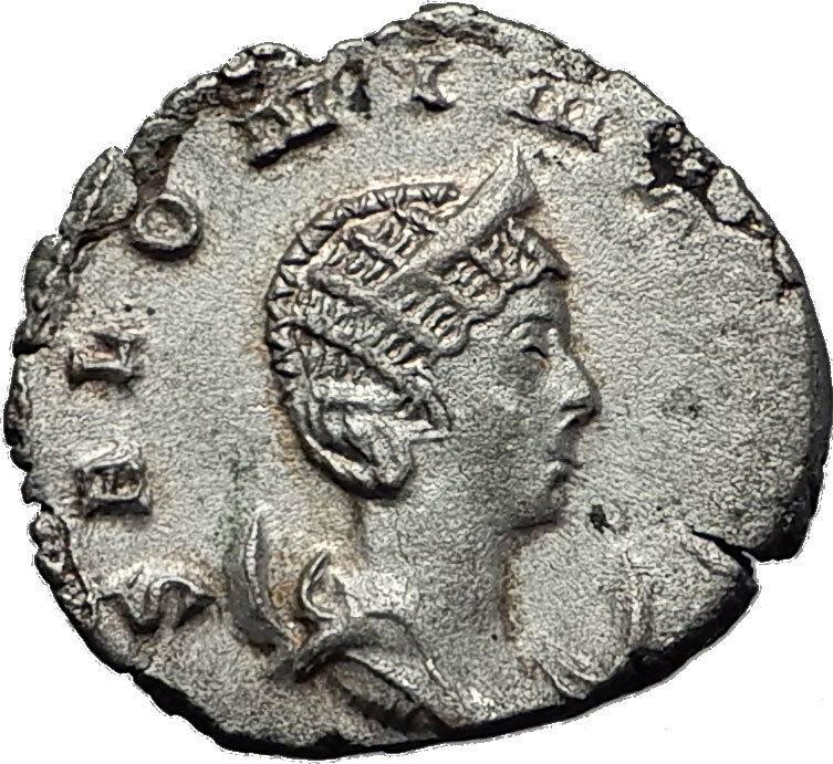 SALONINA GALLIENUS wife 257AD Cologne Ancient Silver Roman Coin Felicitas i58530