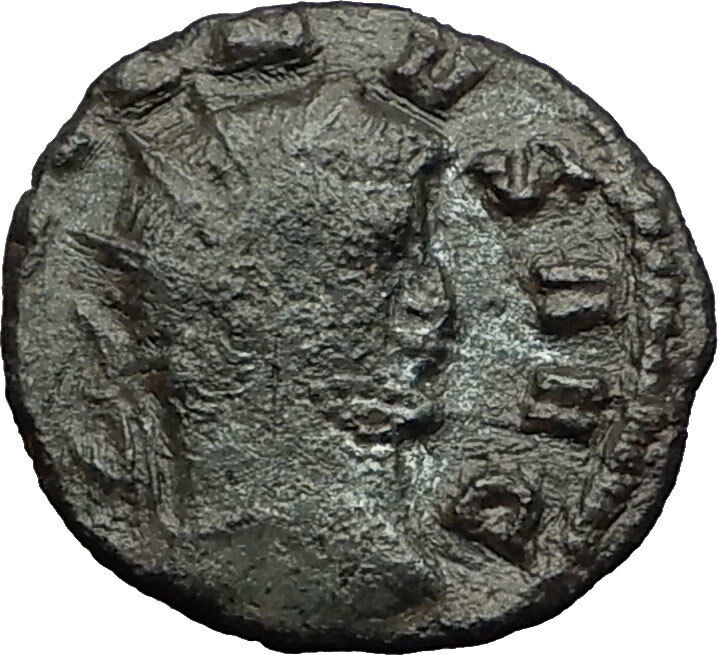 GALLIENUS Authentic Ancient 265AD Roman Coin of Rome ABUNDANTIA Abundance i58977