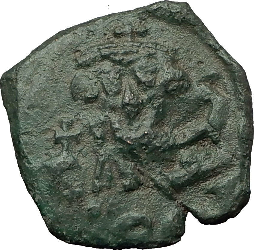 CONSTANS II Pagonatos 641AD Follis Syracuse Sicily Ancient Byzantine Coin i59320