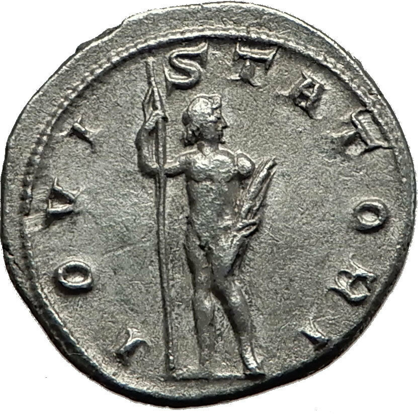 GORDIAN III 241AD Rome Silver Authentic Ancient Roman Coin Zeus Jupiter i59155