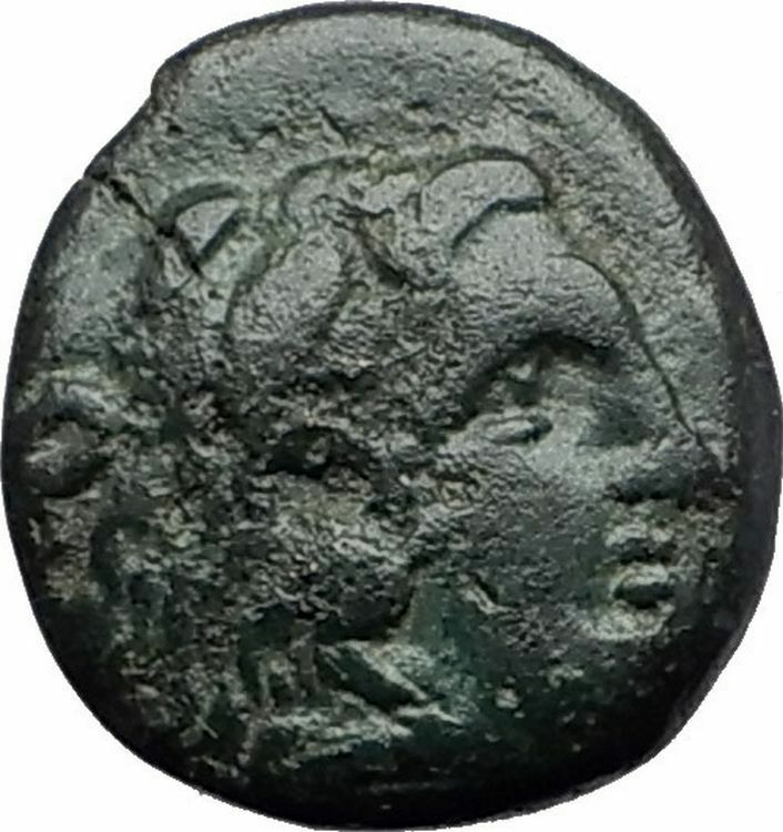 LYSIMACHOS 297BC Thrace King Authentic Ancient Greek Coin HERCULES WREATH i60824