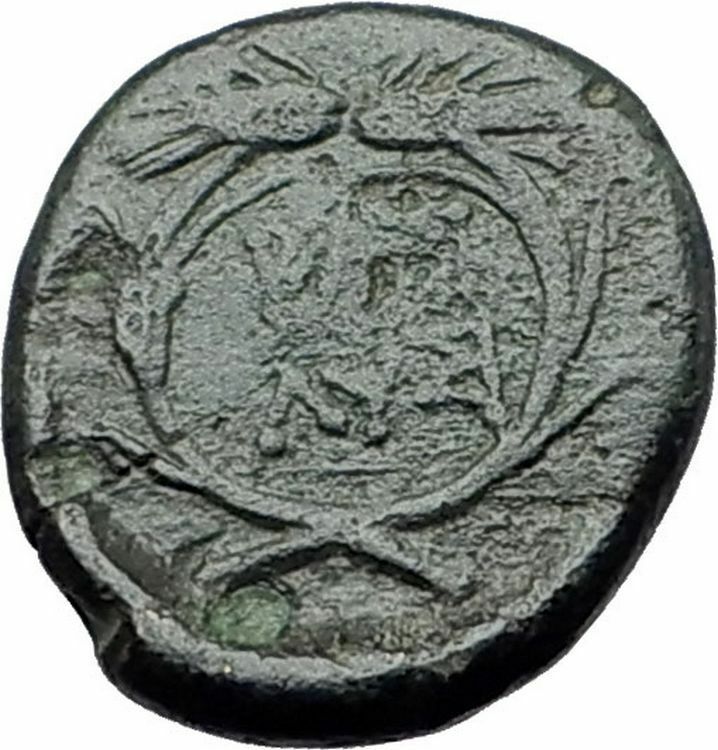 LYSIMACHOS 297BC Thrace King Authentic Ancient Greek Coin HERCULES WREATH i60824