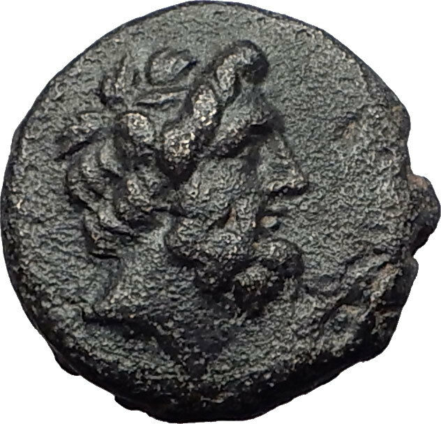 ARADOS in PHOENICIA 206BC Zeus Galley Ship RAM Genuine Ancient Greek Coin i60746