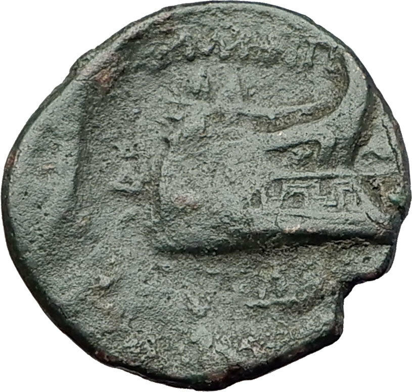 AMPHIPOLIS in MACEDONIA 95BC RARE R1 Ancient Greek Coin JUPITER GALLEY i61309