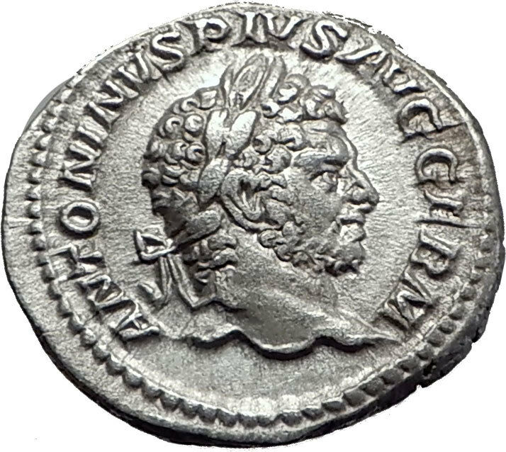 CARACALLA 213AD Silver Authentic Genuine Ancient Roman Coin MONETA i61519