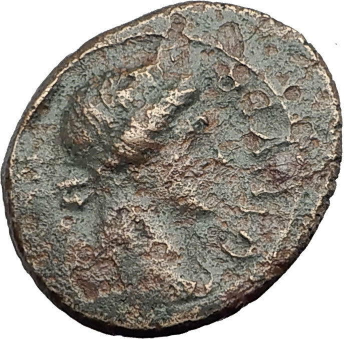 PERGAMON in Mysia 40AD Authentic Ancient Greek Coin ROMAN SENATE & ROMA i62708