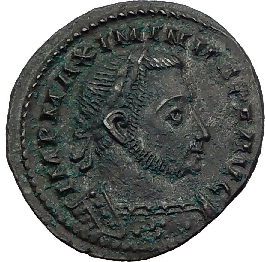 MAXIMINUS II Daia 311AD Londinium London Mint Ancient Roman Coin GENIUS i64048