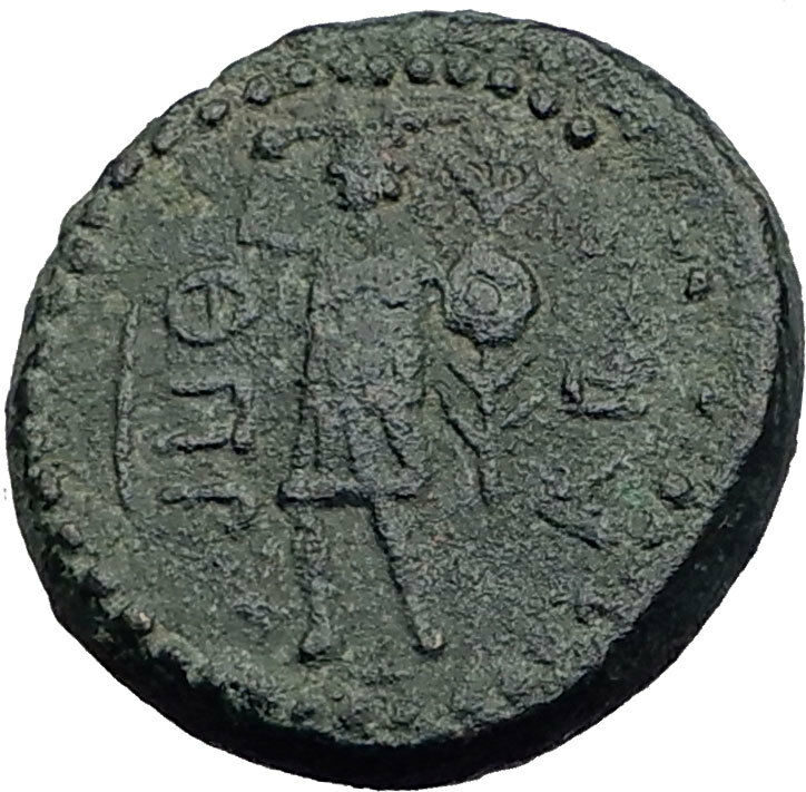 DOMITIAN 85AD Ascalon in Judea Phanebal RARE Authentic Ancient Roman Coin i64126