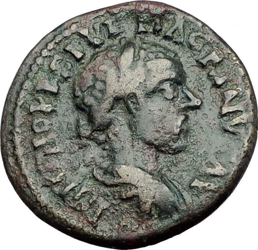 MACRINUS 217AD Parium Parion in MYSIA Authentic Ancient Roman Coin GENIUS i64760