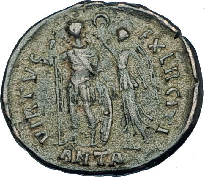 ARCADIUS crowned by Victory 395AD Antioch Authentic Ancient Roman Coin i65886