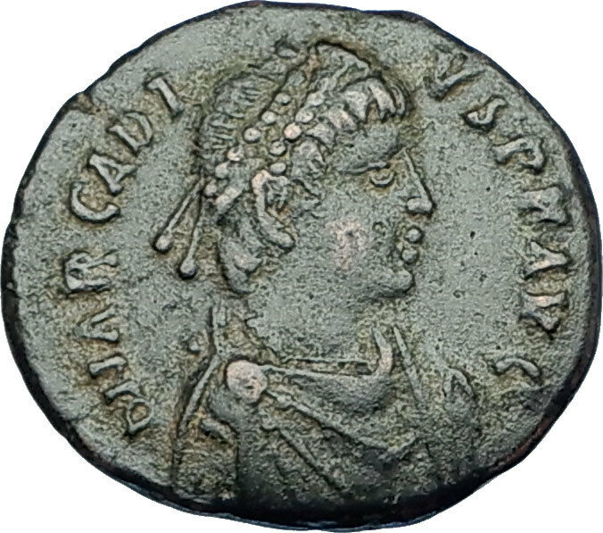 ARCADIUS crowned by Victory 395AD Antioch Authentic Ancient Roman Coin i65886