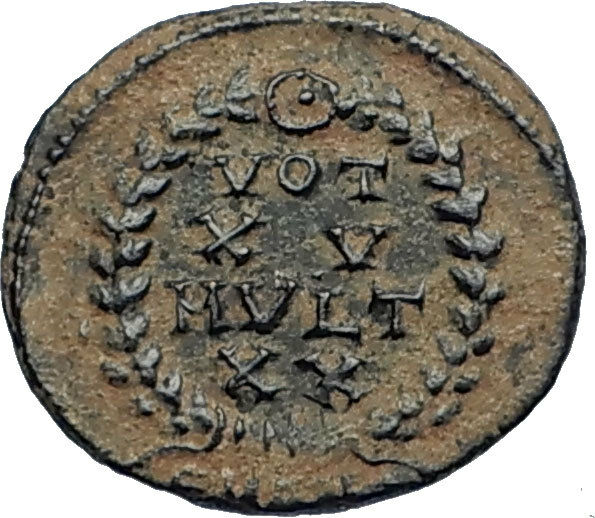 CONSTANS Authentic Ancient Original 347AD Roman Coin of ANTIOCH w VOT XV i67323