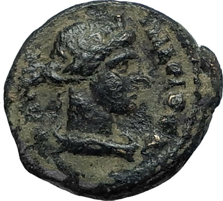 PERGAMON in Mysia 40AD Authentic Ancient Greek Coin ROMAN SENATE & ROMA i67405