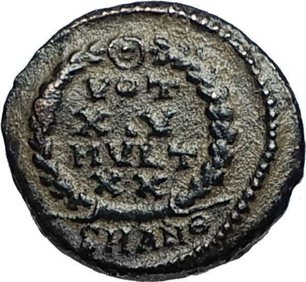 CONSTANS Authentic Ancient Original 347AD Roman Coin of ANTIOCH w VOT XV i67581