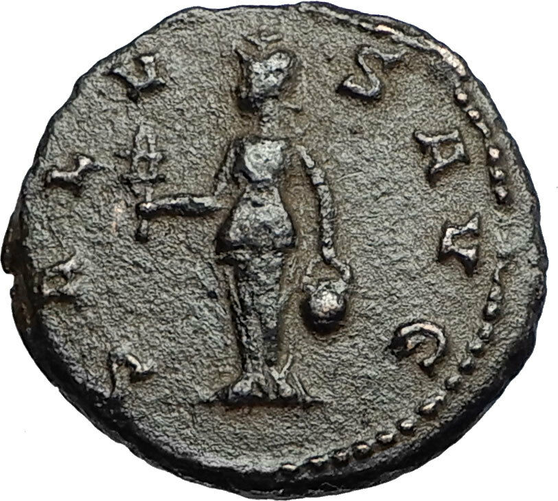 CLAUDIUS II Gothicus RARE Authentic Ancient 268AD Antioch Roman Coin ISIS i67436