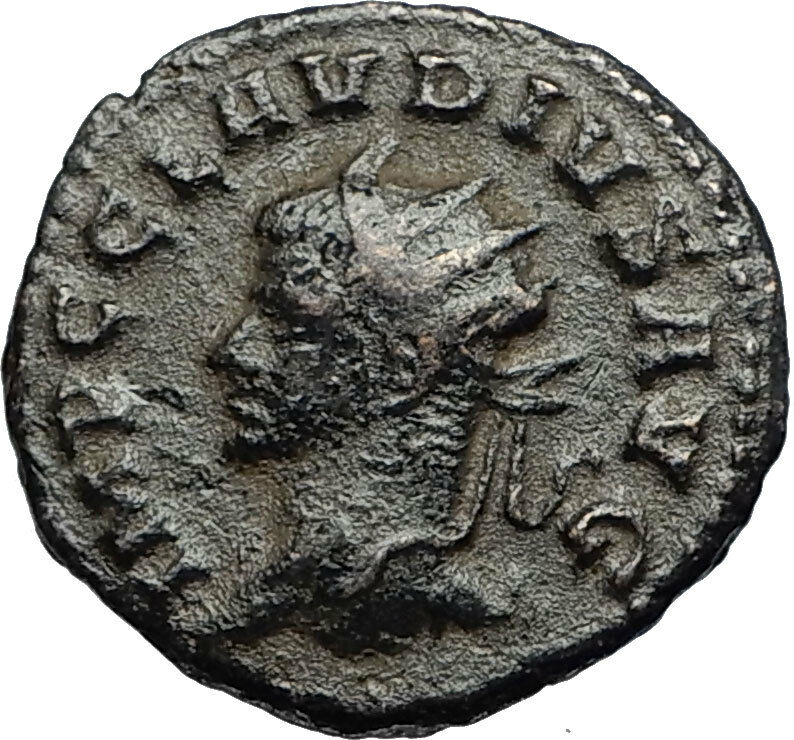 CLAUDIUS II Gothicus RARE Authentic Ancient 268AD Antioch Roman Coin ISIS i67436