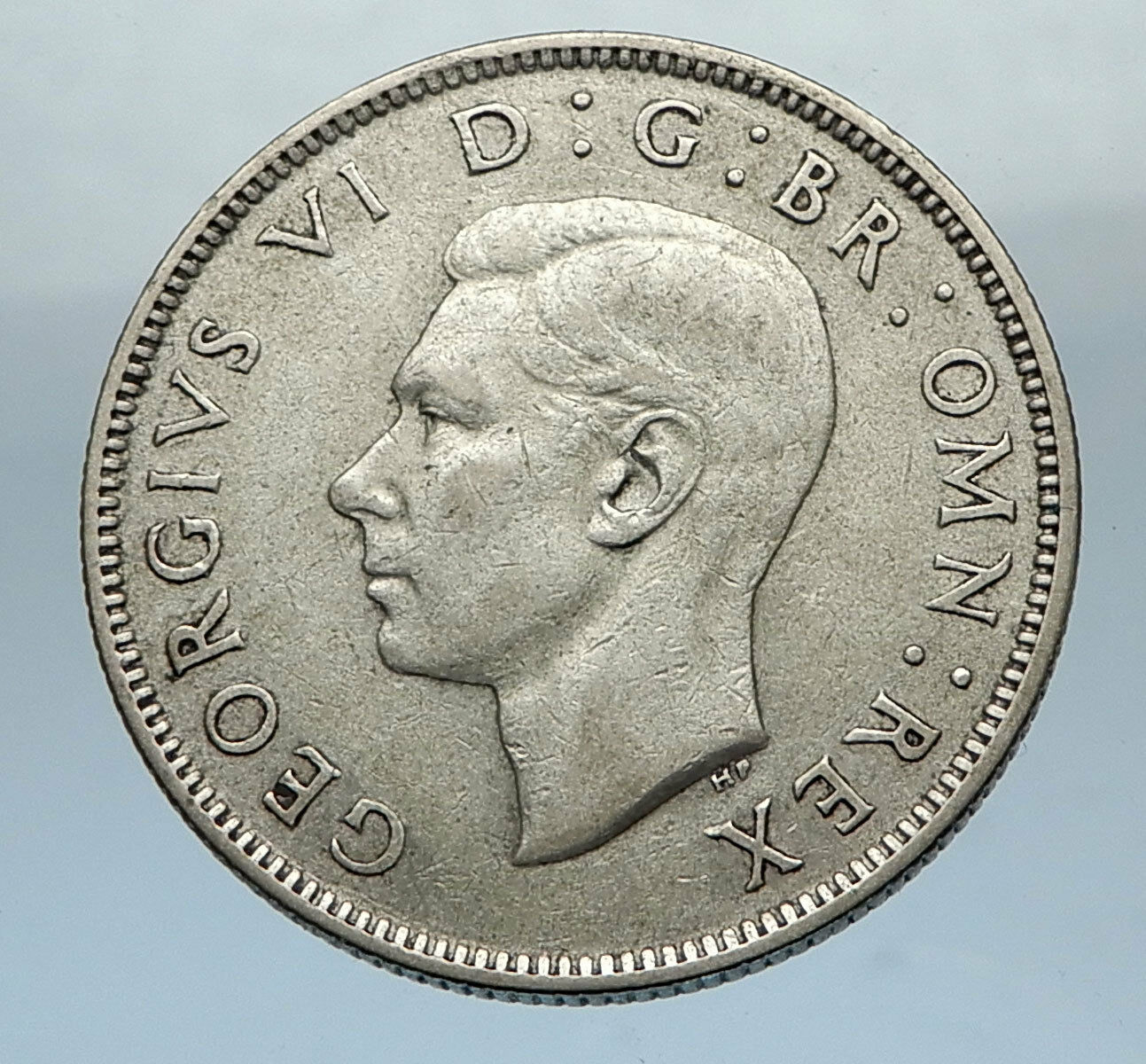 1945 United Kingdom Great Britain GEORGE VI Silver Florin 2Shillings Coin i66837