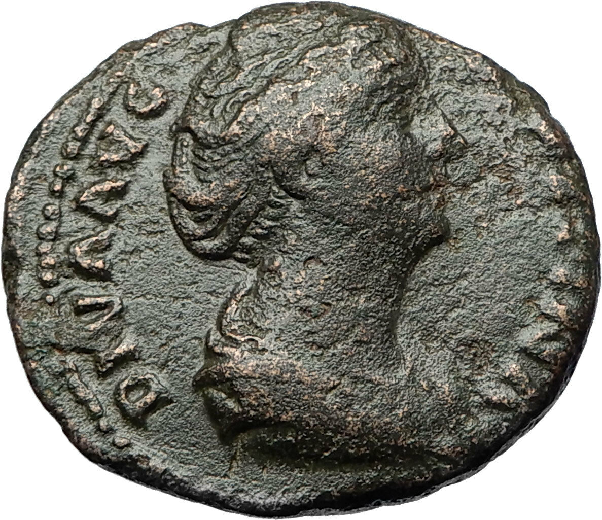 FAUSTINA I Senior Antoninus Pius wife 146AD Ancient Roman Pietas Loyalty i69644